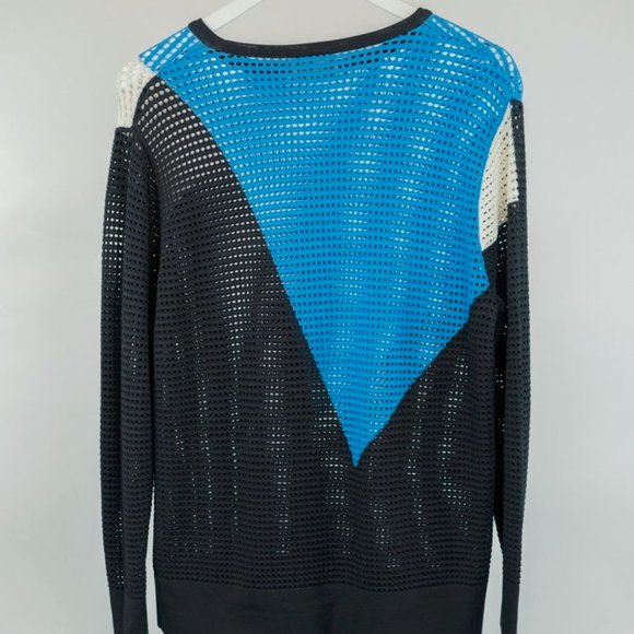 Torn by Ronny Kobo Zivinia Black and Blue Colour-Block Sweater - Picture 2 of 5